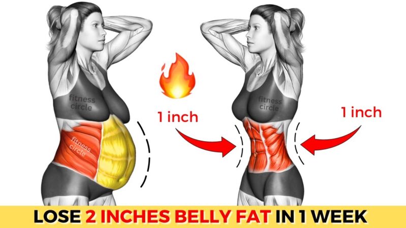 How to lose 2 inches belly fat in a week