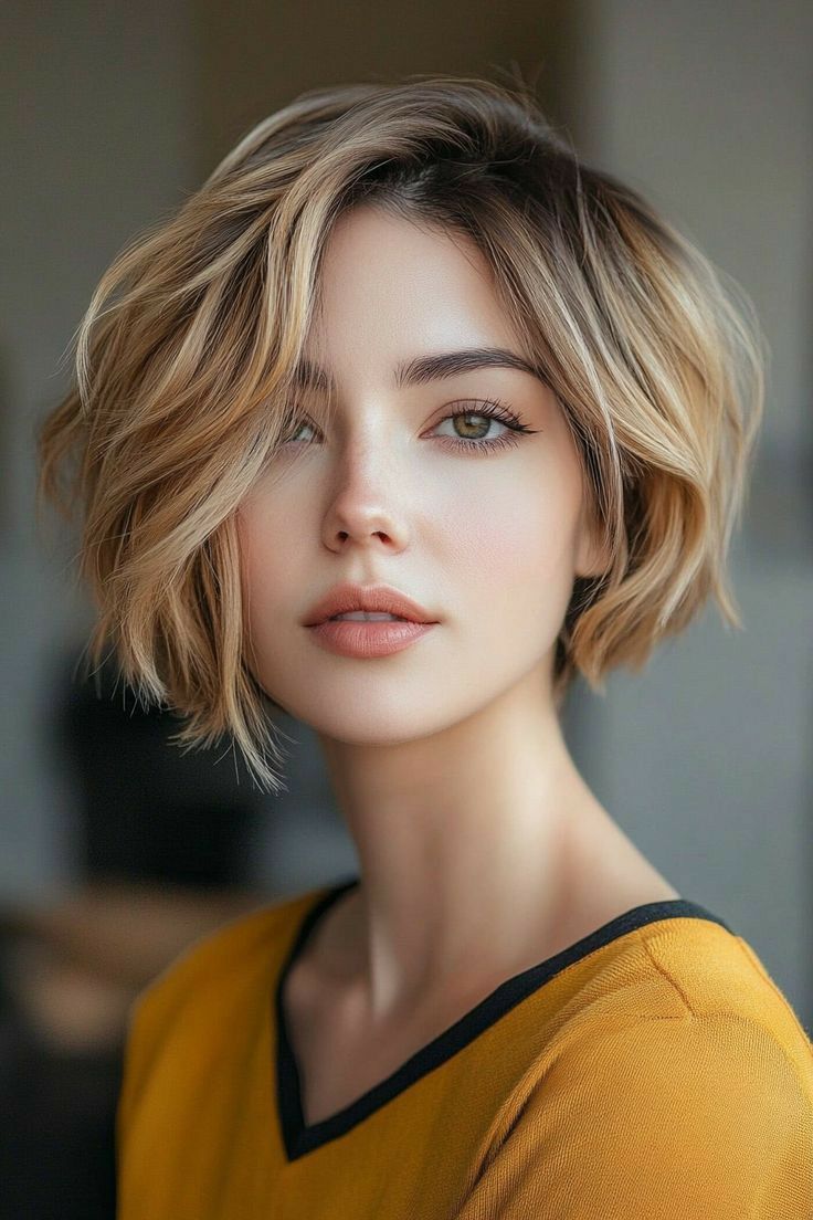 Hairstyles With Bangs for Round Faces