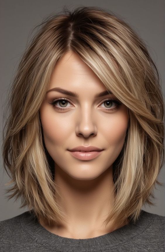 Hairstyles With Bangs for Round Faces 