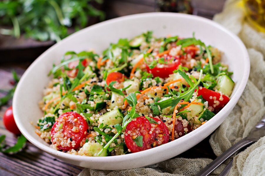 High Protein Recipes for Weight Loss-quinoa salad